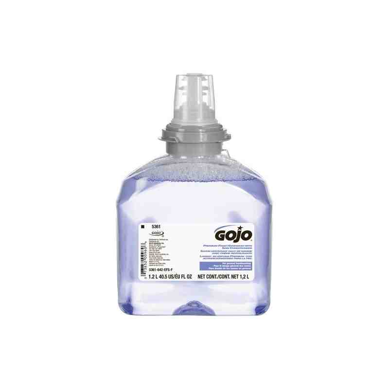 GOJO. Premium Handwash with Skin Conditioners, Liquid, 1.2 L, Scented, Plastic Cartridge, Case of 2 - [DefendUse.com] - 5361-02 