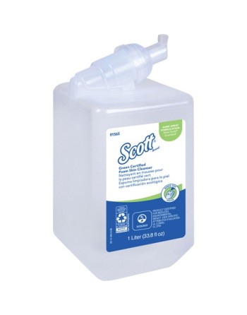 KIMBERLY-CLARK, Scott Essential™ Green Certified Skin Cleanser, Liquid, 1 L, Plastic Cartridge, Unscented, - 1