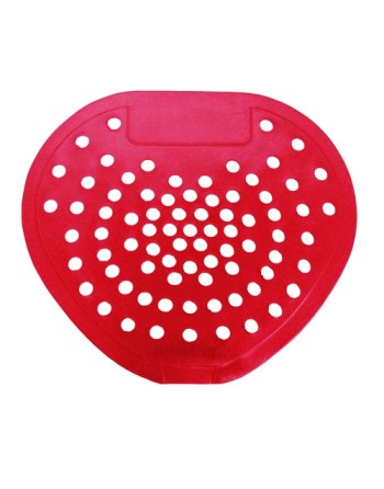 HOSPECO 3901 Health Gards - Vinyl Urinal Screen Red 12/cs - Cherry,Case: 12 - [DefendUse.com] - 3901 - Toilet & Urinal