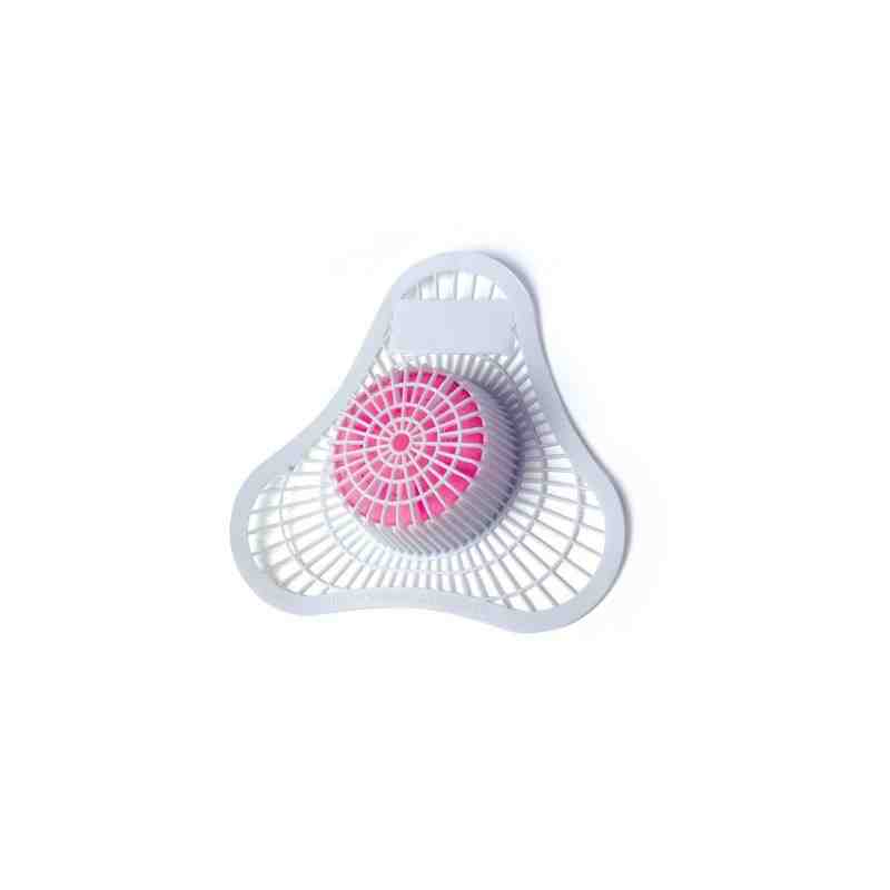 HOSPECO 1901 Health Gards Urinal Screen w/Block Nonpara Pink 12/cs-Cherry,Case: 12 - [DefendUse.com] - 1901 - Toilet & Urinal