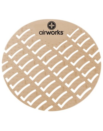 HOSPECO AWUS006BX Airworks EVA Urinal Screen 10/pk - Cinnamon - Lt Brown,Case: 10 - [DefendUse.com] - AWUS006BX - Toilet & Urina