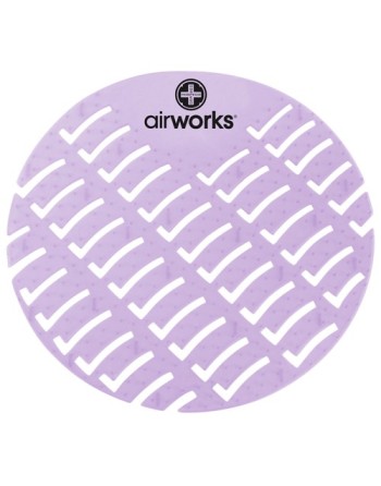 HOSPECO AWUS008BX Airworks EVA Urinal Screen 10/pk - Cotton - Lt. Purple,Case: 10 - [DefendUse.com] - AWUS008BX - Toilet & Urina