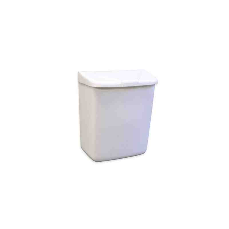 HOSPECO 250201W Sanitary Napkin Receptacle ABS - White,Case: 1 - [DefendUse.com] - 250201W - Tolco Corporation