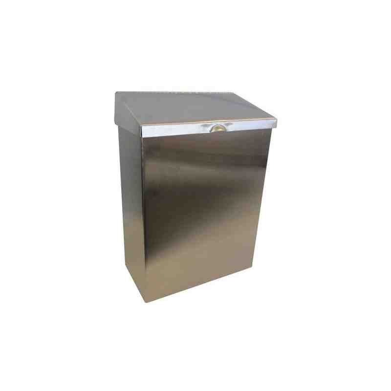 HOSPECO ND1E Sanitary Napkin Receptacle, Stainless Steel, Case: 1 - [DefendUse.com] - ND1E - Sanitary Napkin Receptacle