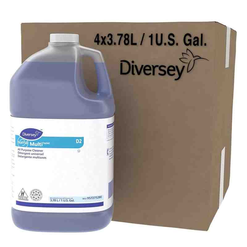 Diversey 957275280 Suma Multi D2 All Purpose Cleaner, 4 x 1 gal/3.78 L Containers (Pack of 4) - [DefendUse.com] - 957275280 - In