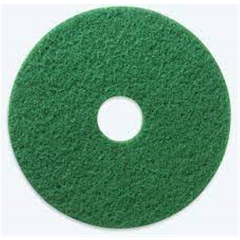 Floor Pad - Green PLG Scrubbing Pad 12" 5/cs[F-5400PLG-GRN-12],5/CS, Price Per Case