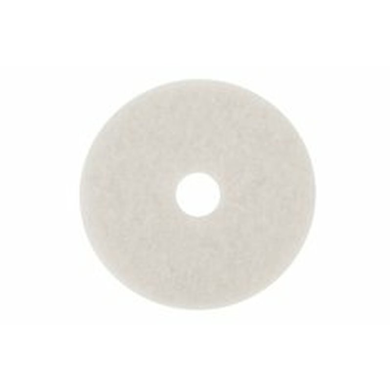 Floor Pad - White Super Polish Pad 19" 5/cs[F-4100-WHT-19],5/CS, Price Per Case