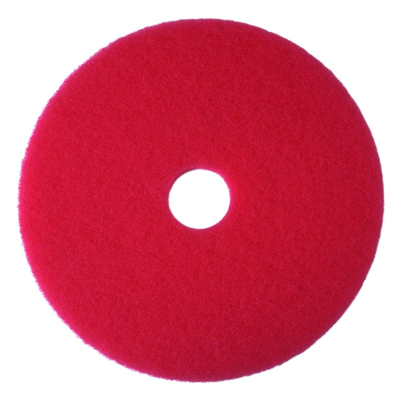 Floor Pad - Red PLG Buffing Pad 19" 5/cs[F-5100PLG-RED-19],5/CS, Price Per Case