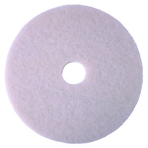 Floor Pad - White PLG Polishing Pad 18" 5/cs[F-4100PLG-WHT-18],5/CS, Price Per Case