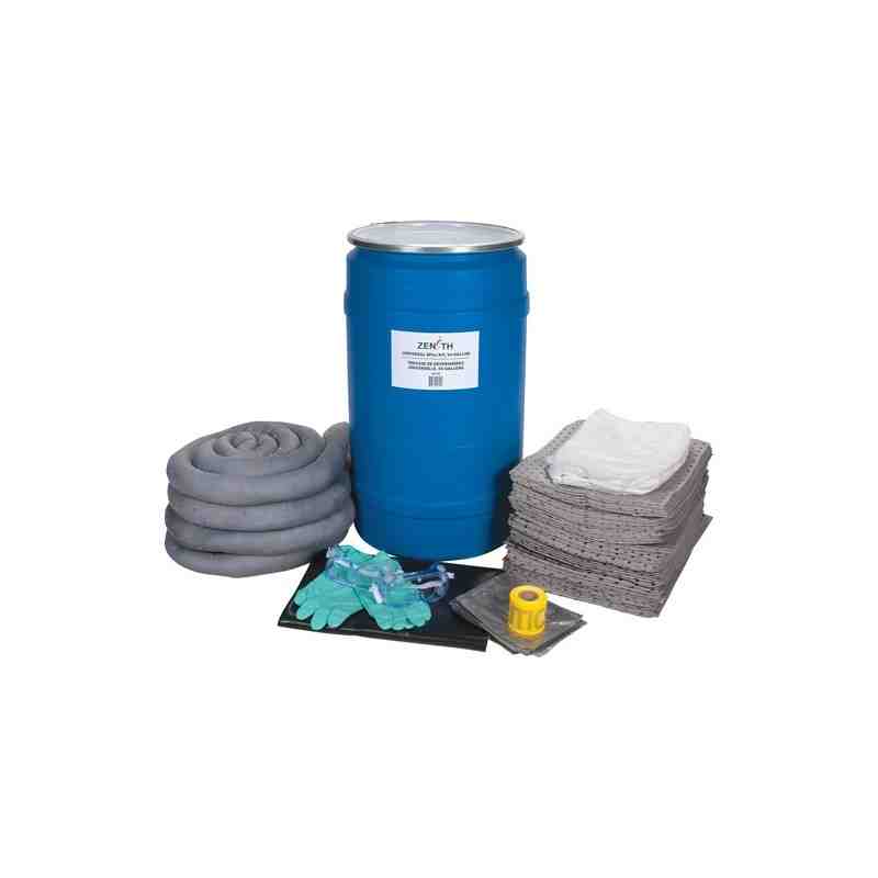 Spill Kit, Universal, Drum, 30 US gal. Absorbancy - [Cleaning Supplies Canada Discounts] - I165 - [DefendUse.com]