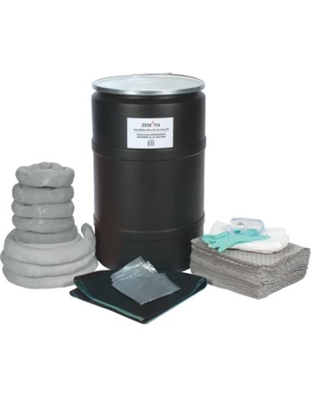 Spill Kit, Universal, Drum, 55 US gal. Absorbancy - [Cleaning Supplies Canada Discounts] - I195 - [DefendUse.com]