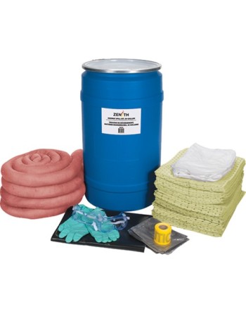 Spill Kit, Hazmat, Drum, 30 US gal. Absorbancy - [Cleaning Supplies Canada Discounts] - J276 - [DefendUse.com]