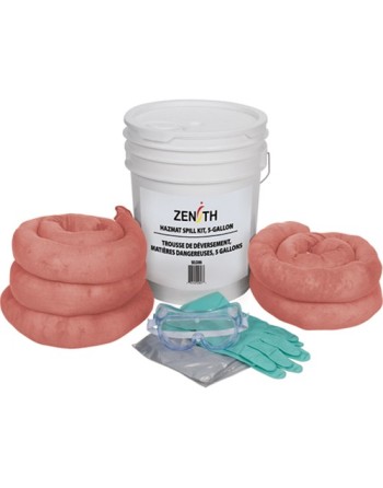 Spill Kit, Hazmat, Pail, 5 US gal. Absorbancy - [Cleaning Supplies Canada Discounts] - J286 - [DefendUse.com]