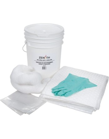 Spill Kit, Oil Only, Pail, 5 US gal. Absorbancy - [Cleaning Supplies Canada Discounts] - I161 - [DefendUse.com]