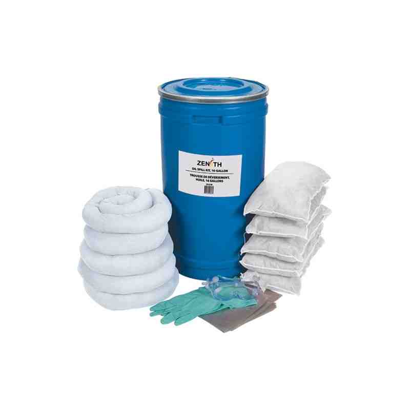 Spill Kit, Oil Only, Pail, 16 US gal. Absorbancy - [Cleaning Supplies Canada Discounts] - J278 - [DefendUse.com]