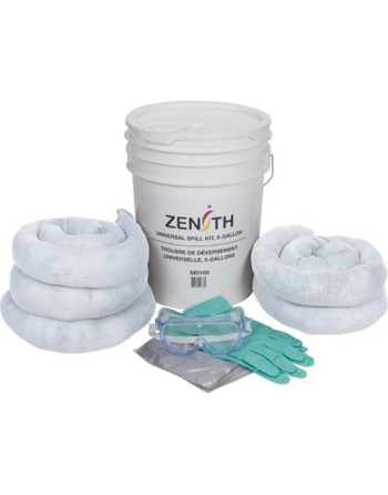 Spill Kit, Oil Only, Pail, 5 US gal. Absorbancy - [Cleaning Supplies Canada Discounts] - J975 - [DefendUse.com]