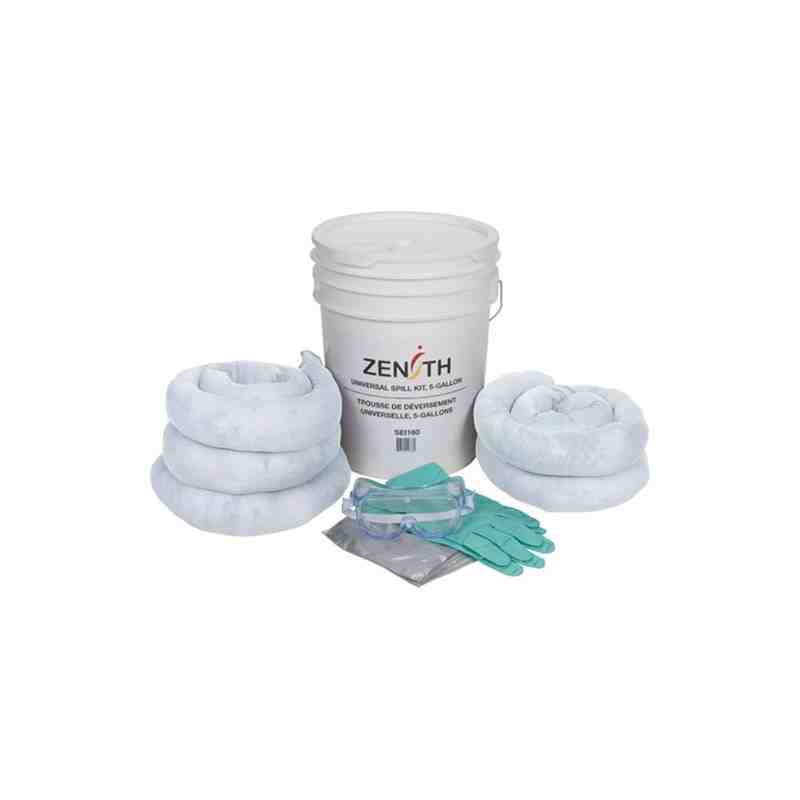 Spill Kit, Oil Only, Pail, 5 US gal. Absorbancy - [Cleaning Supplies Canada Discounts] - J975 - [DefendUse.com]