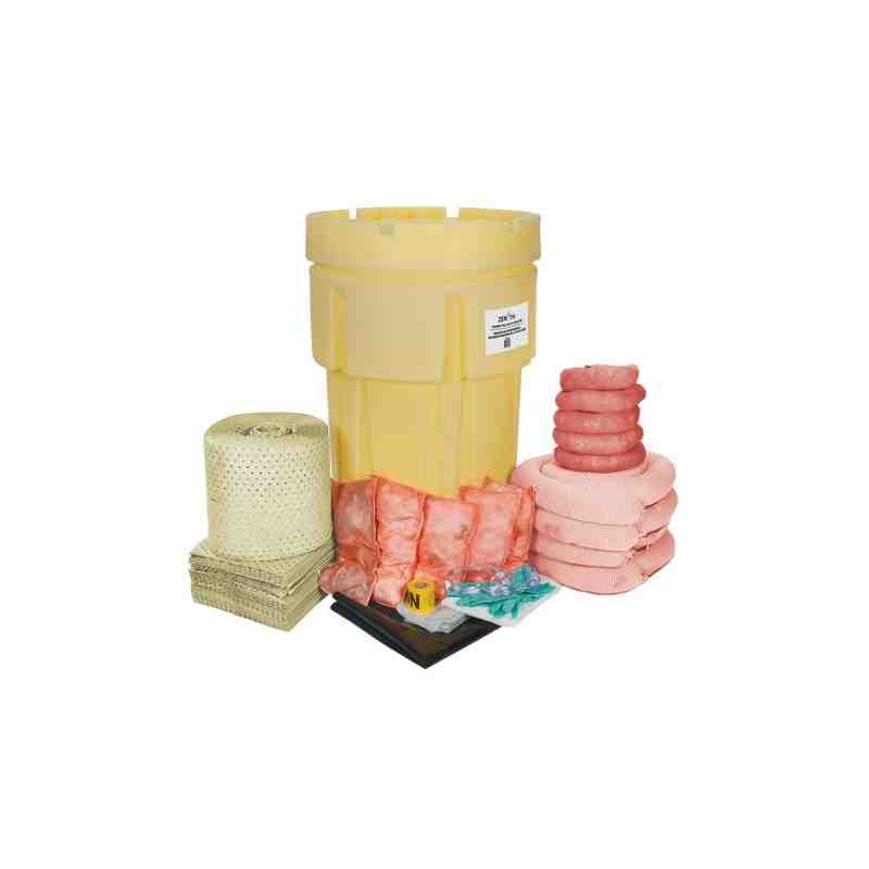 Spill Kit, Hazmat, Salvage Drum/Overpack, 95 US gal. Absorbancy - [Cleaning Supplies Canada Discounts] - J265 - [DefendUse.com]