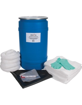 Shop Spill Kit, Oil Only, Drum, 30 US gal. Absorbancy - [Cleaning Supplies Canada Discounts] - I163 - [DefendUse.com]