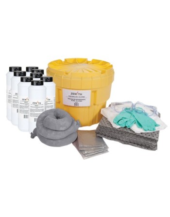 Acid Spill Kit, Hazmat, Salvage Drum/Overpack, 20 US gal. Absorbancy - [Cleaning Supplies Canada Discounts] - I263 - [DefendUse.