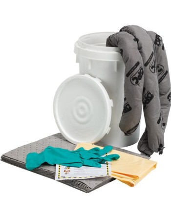 SPC Spill Kit, Universal, Pail, 9 US gal. Absorbancy - [Cleaning Supplies Canada Discounts] - B784 - [DefendUse.com]