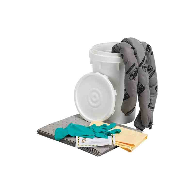 SPC Spill Kit, Universal, Pail, 9 US gal. Absorbancy - [Cleaning Supplies Canada Discounts] - B784 - [DefendUse.com]