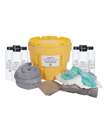 Battery Acid Spill Kit, Hazmat, Salvage Drum/Overpack, 20 US gal. Absorbancy - [Cleaning Supplies Canada Discounts] - I264 - [De