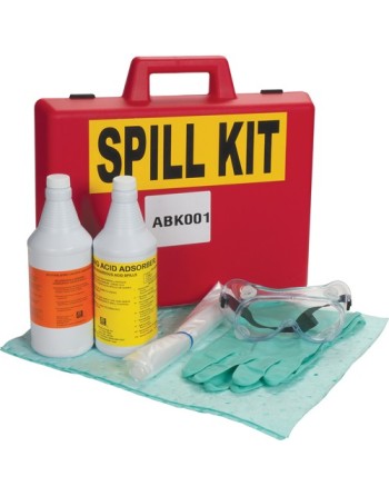 Lab Acid/Base Spill Kit, Hazmat, Case, 1 US gal. Absorbancy - [Cleaning Supplies Canada Discounts] - I269 - [DefendUse.com]