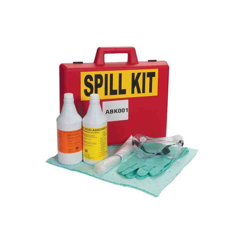 Lab Acid/Base Spill Kit, Hazmat, Case, 1 US gal. Absorbancy - [Cleaning Supplies Canada Discounts] - I269 - [DefendUse.com]