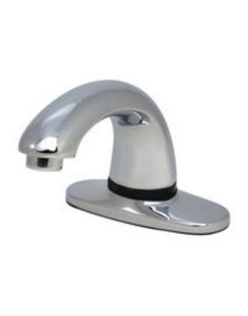 Rubbermaid 1782744 Milano Chrome 8" Center Set Deck Mounted Hands-Free Sensor Faucet with 3 3/4" Spout - [DefendUse.com] - 17827