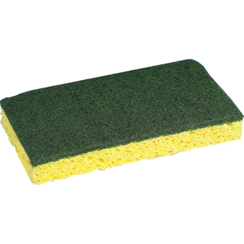 Cellulose Sponge with Heavy Duty Scour(bulk)3.1x6.2"-50/cs