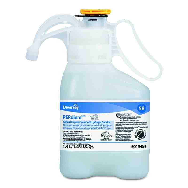 Diversey 95019481 PERdiem Concentrated General Cleaner W/ Hydrogen Peroxide, 47.34oz, Bottle (Case of 2) - [DefendUse.com] - 950