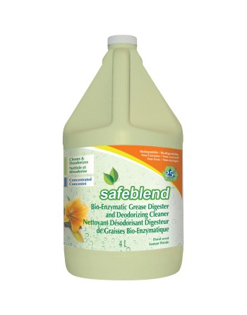 SAFEBLEND  Bioenzymatic Grease Digester & Deodorizing Cleaners, 4 L/4.0 L - [DefendUse.com] - ECFLG04 - Safeblend™ 