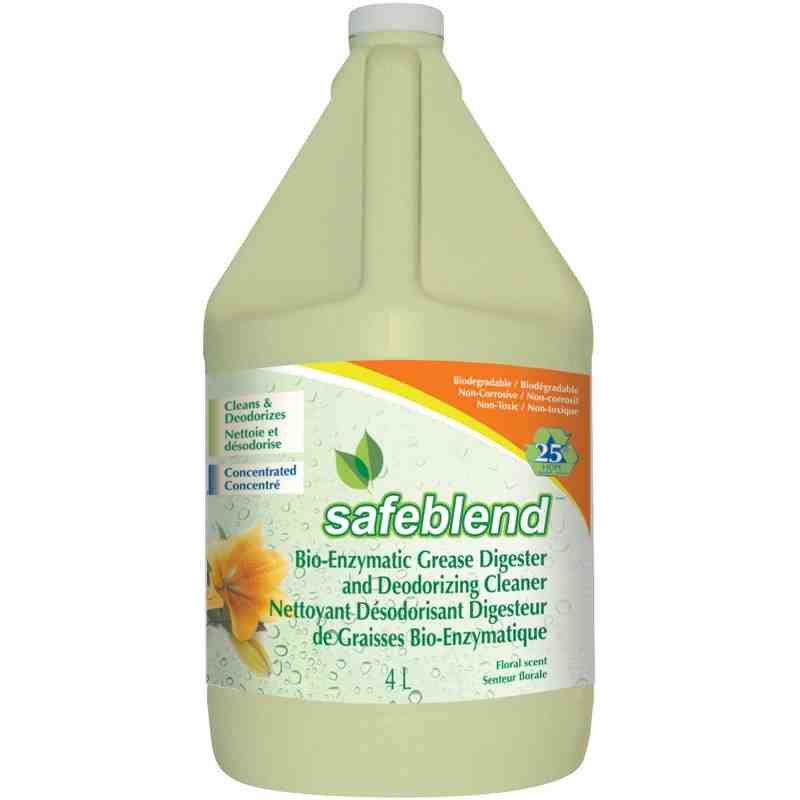 SAFEBLEND  Bioenzymatic Grease Digester & Deodorizing Cleaners, 4 L/4.0 L - [DefendUse.com] - ECFLG04 - Safeblend™ 