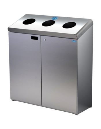 FROST  Floor Standing Recycling Station, Bulk, Stainless Steel, 42 gal. - [Cleaning Supplies Canada Discounts] - 316-S - [Defend