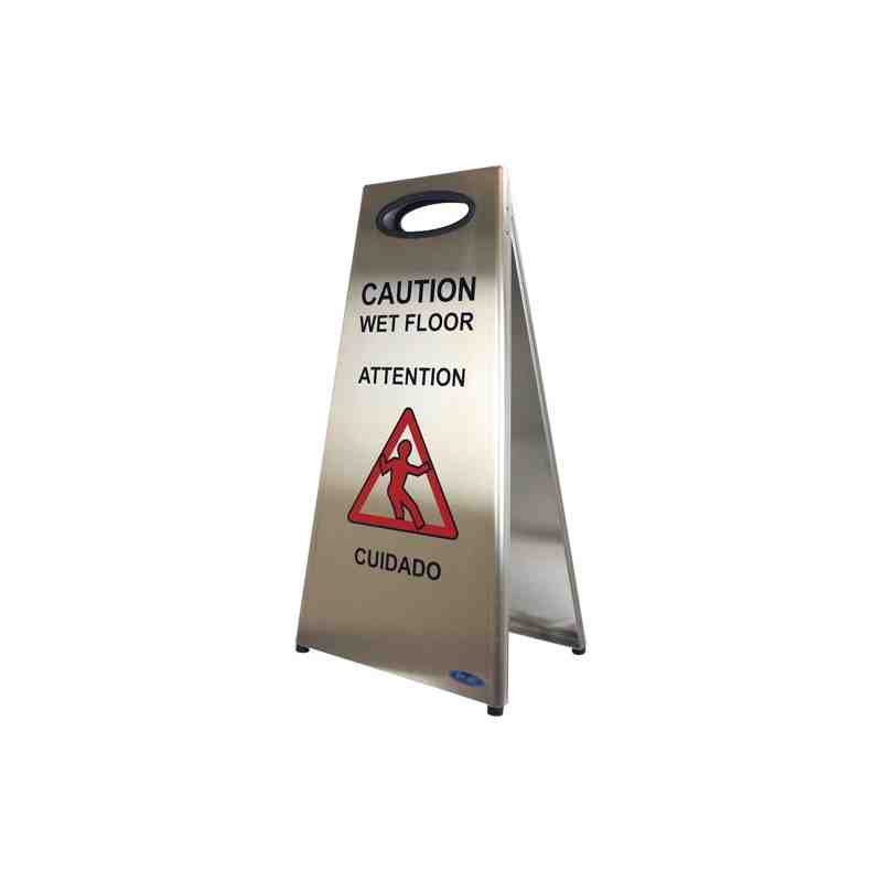 FROST Wet Floor  Sign, Trilingual With Pictogram, Height: 14-3/8 - [Cleaning Supplies Canada Discounts] - 1119 - [DefendUse.com]