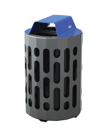 FROST 2020  Stingray Waste Receptacles, Metal, 42 US gal., Length: 23 - [DefendUse.com] - 2020-BLUE - Frost Commercial Cleaning