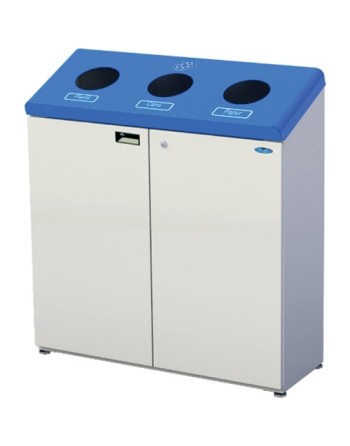 FROST Stand Alone Recycling Stations, Bulk, Steel, 53.1 US Gal., Bag Size: 30  x 38 - [DefendUse.com] - 316 - Frost Commercial C