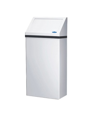 FROST 303-NL Wall-Mounted Waste Receptacle, Steel, 13.2 US gal., Dimensions (L x W x H): 15.75  x 8  x 33 - [DefendUse.com] - 30