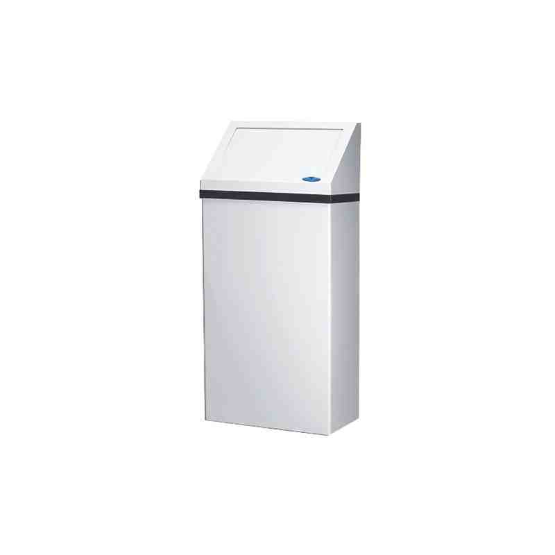 FROST 303-NL Wall-Mounted Waste Receptacle, Steel, 13.2 US gal., Dimensions (L x W x H): 15.75  x 8  x 33 - [DefendUse.com] - 30