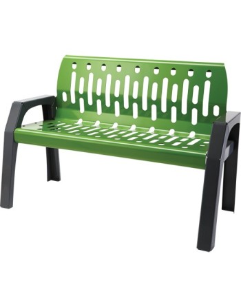 FROST Stream Benches, Steel, 48  L x 48  W x 34  H, Green,Depth: 25 - [DefendUse.com] - 2040-GREEN - Frost Commercial Cleaning