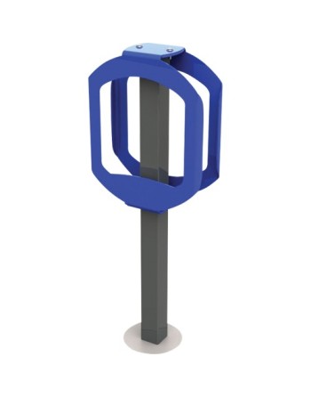 FROST 2070 Bike Stop Bike Racks, Steel, 2 Bike Capacity,Description: Blue - [DefendUse.com] - 2070-BLUE - Frost Commercial Clean