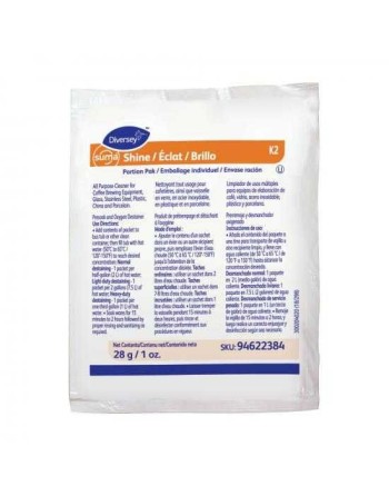 Diversey 94622384 Suma Shine Portion Pak, Case of 100x29g - [DefendUse.com] - 94622384 - Diversey Holdings Cleaners