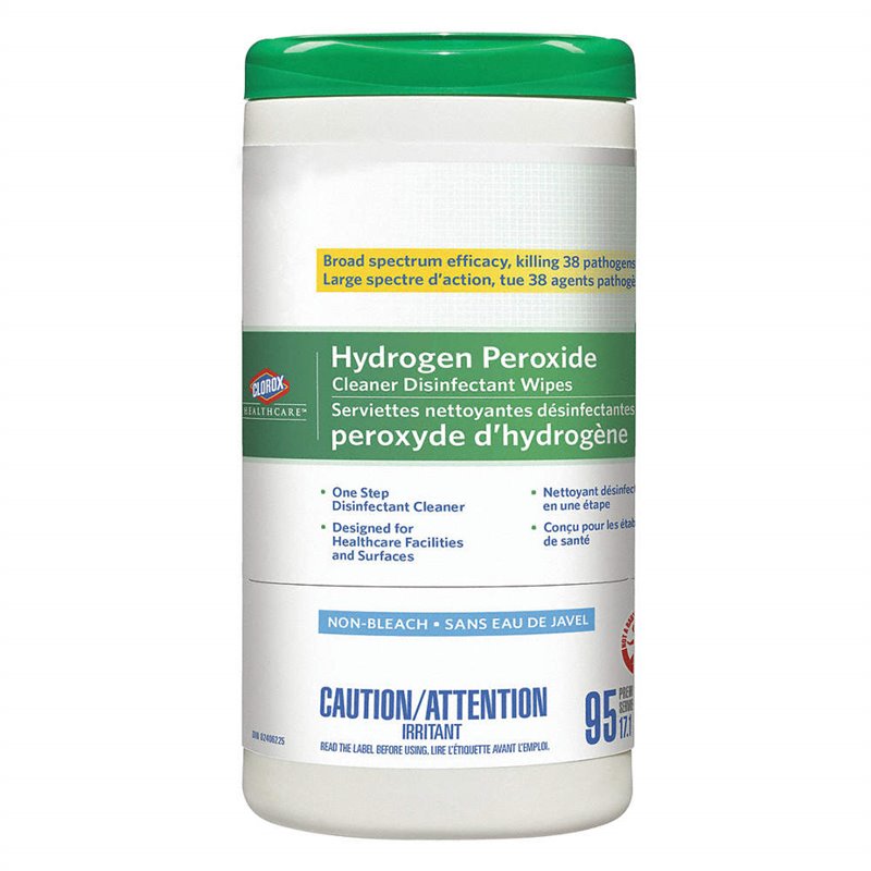 CLOROX, Wipes, Clorox Hydrogen Peroxide Cleaner Disinfectant Tub, 6/95ct, Price Per Case - [DefendUse.com] - 01456 - Clorox® Cle