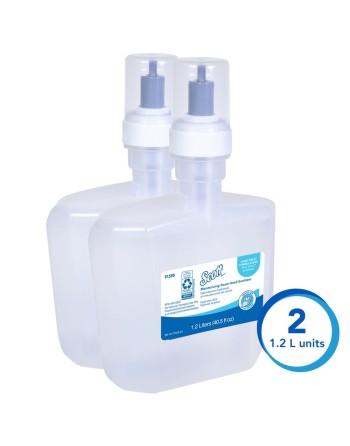 Scott® Pro™ Moisturizing Foam Hand Sanitizer, 1200 ml, Cartridge Refill, 62% Alcohol - [DefendUse.com] - 91590 - Scott®