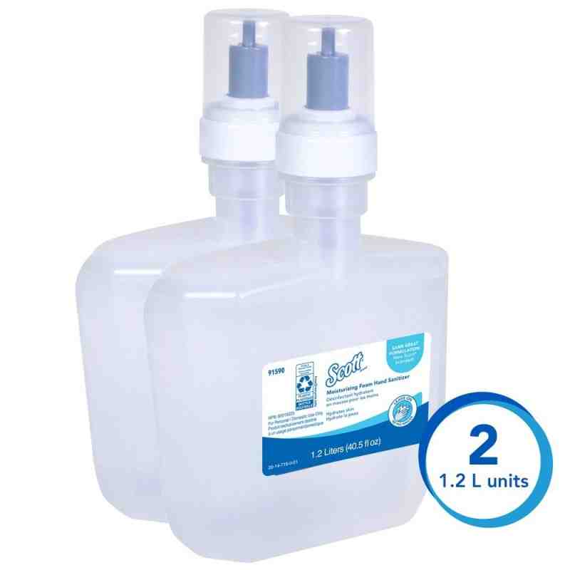 Scott® Pro™ Moisturizing Foam Hand Sanitizer, 1200 ml, Cartridge Refill, 62% Alcohol - [DefendUse.com] - 91590 - Scott®