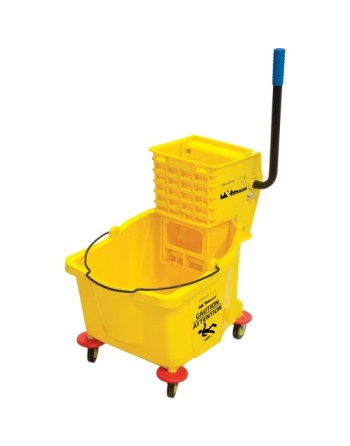 RMP  Mop Bucket and Wringer, Side Press, 9.5 US Gal.(38 Quart), Yellow - 1