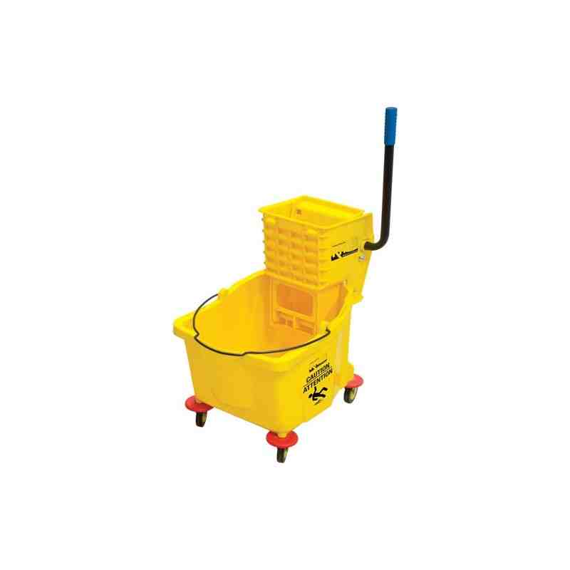 RMP  Mop Bucket and Wringer, Side Press, 9.5 US Gal.(38 Quart), Yellow - 1