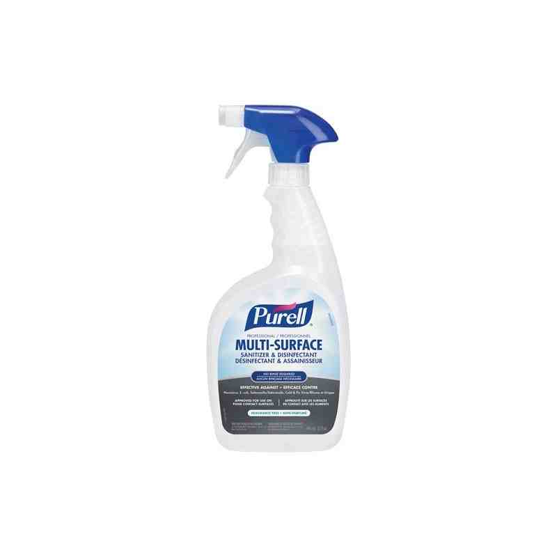 PURELL 3345-06-CAN00 Multi-Surface Sanitizer & Disinfectant, Trigger Bottle Container Size: 946 ml Sold/Priced per: Case of 6 - 