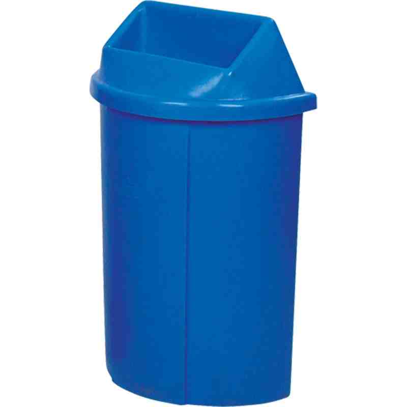 Recycling Containers Half Moon Bullseye™, Curbside, Plastic, 1 x 68L/18 US Gallon - [Cleaning Supplies Canada Discounts] - 519B 